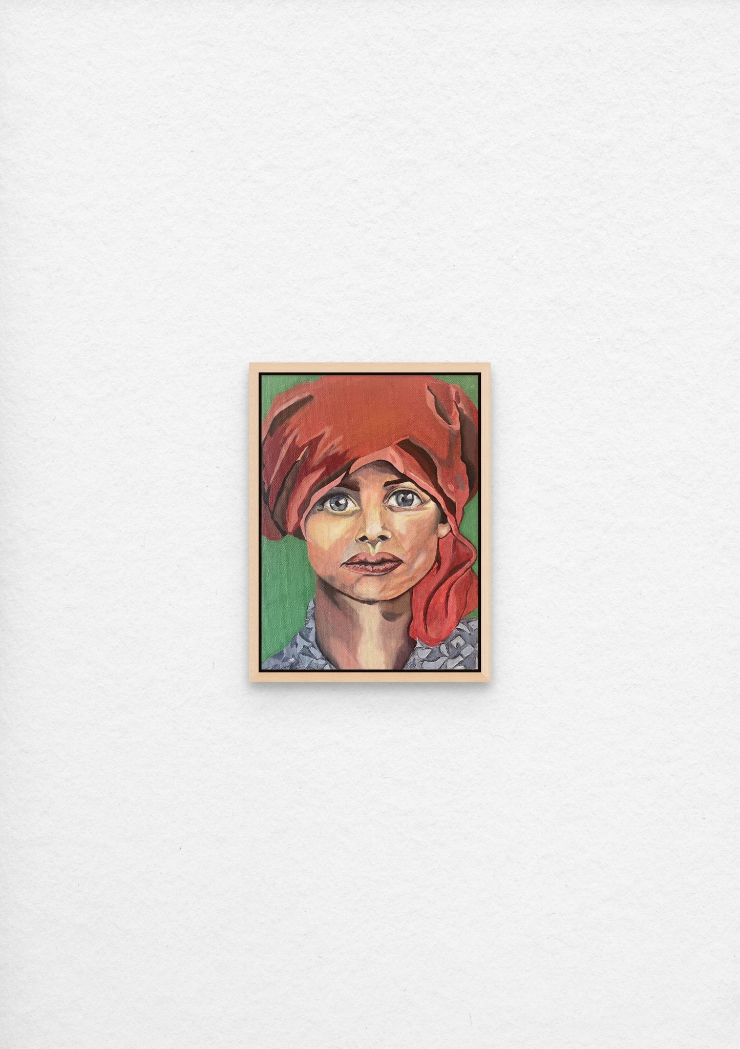 Painting of a young girl wearing a turban